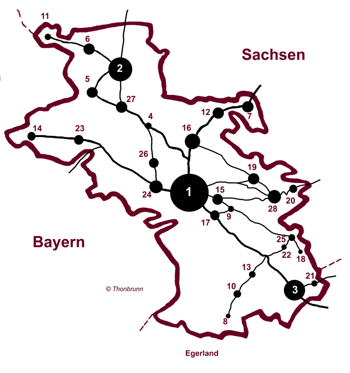 Karte des Ascher Landes