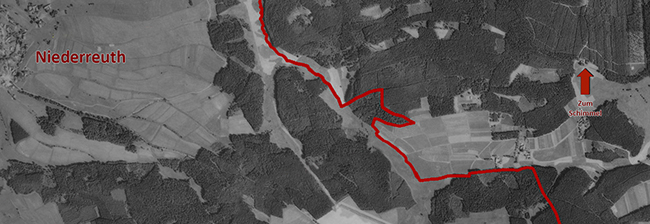 Mapa hostince Zum Schimmel