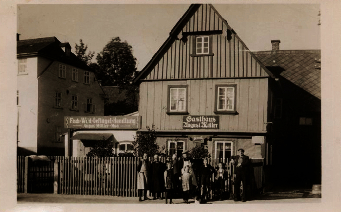 Hostinec Müller-Moa kolem 1930 Hostinec Müller-Moa