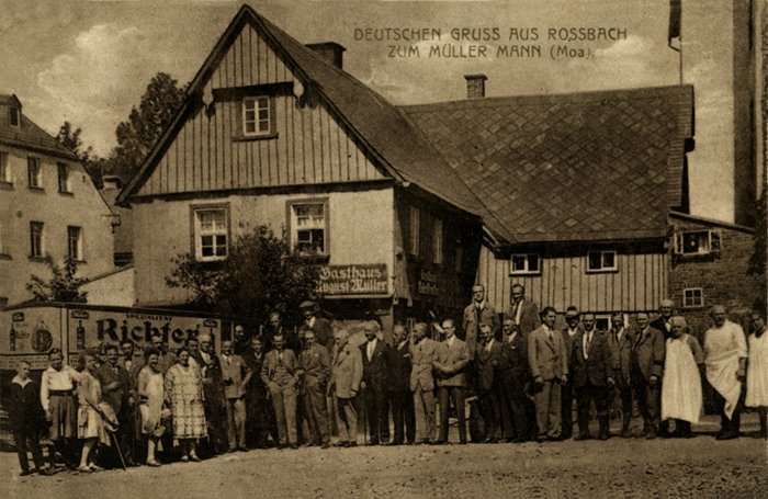 Hostinec Müller-Moa kolem 1930 Hostinec Müller-Moa kolem roku 1930