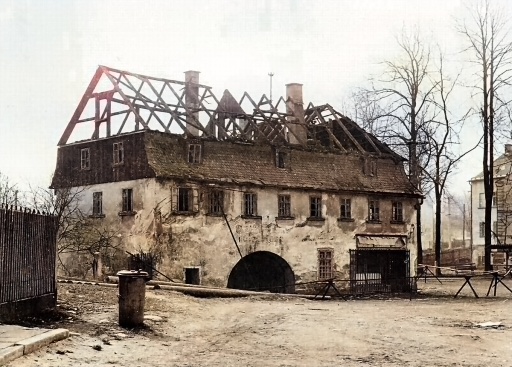 Abriss des Gasthauses Zum roten Roß 1967