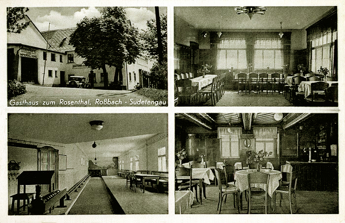 Hostinec Zum Rosental kolem 1940 Hostinec Zum Rosental