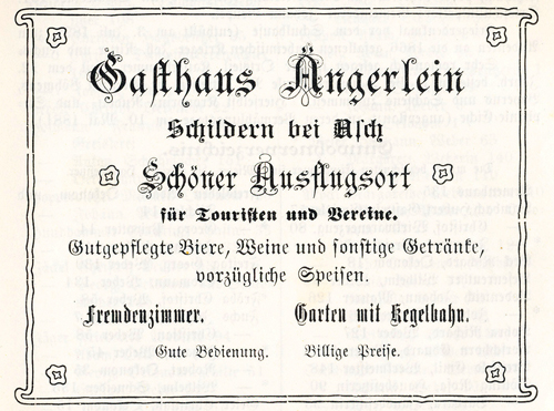 Anzeige von 1906