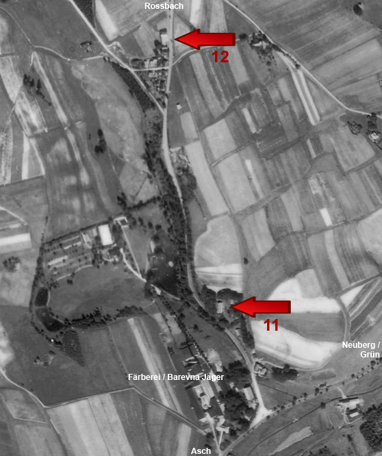 Letecka mapa Unterschönbach 1948