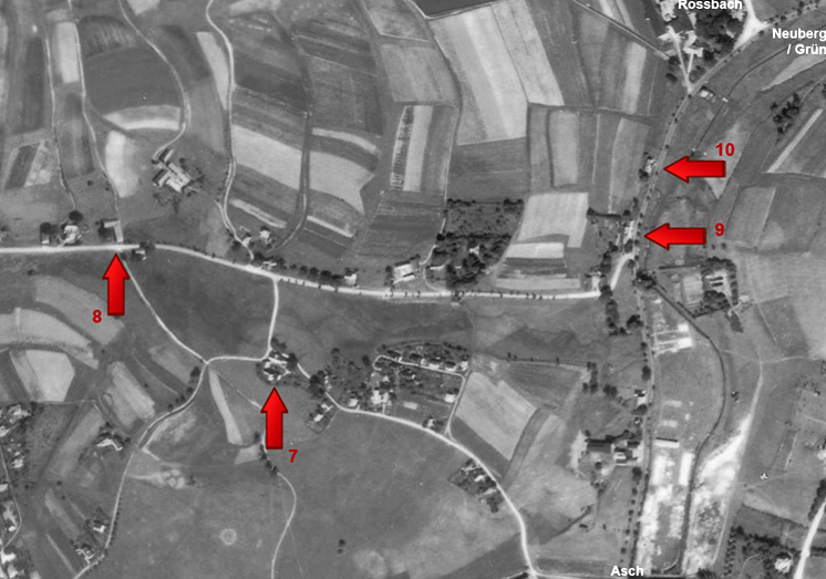 Letecka mapa Unterschönbach 1948
