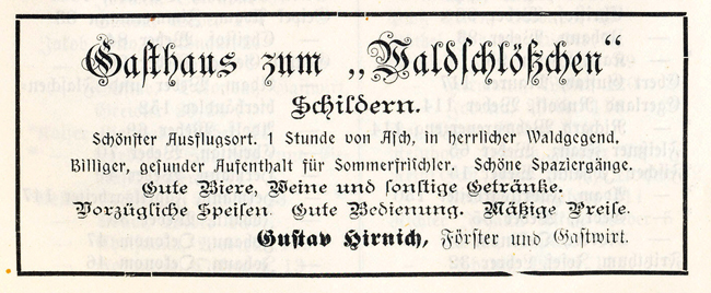 Štítarský hostinec Waldschlößchen Štítarský hostinec Waldschlösschen