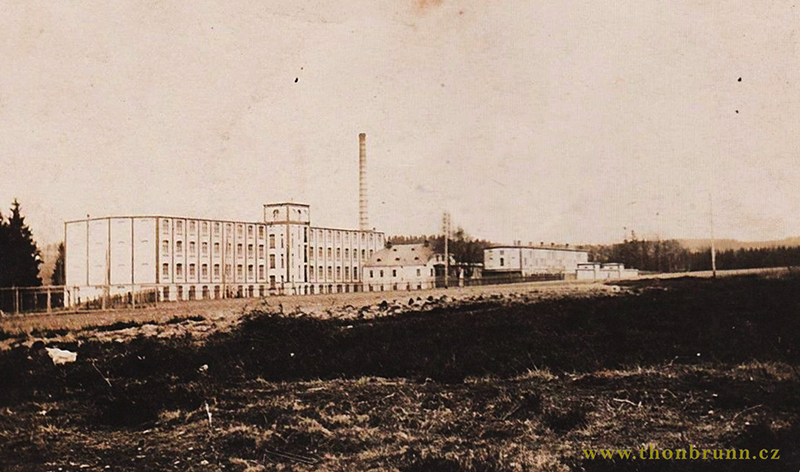 Studánecká přádelna kolem roku 1900