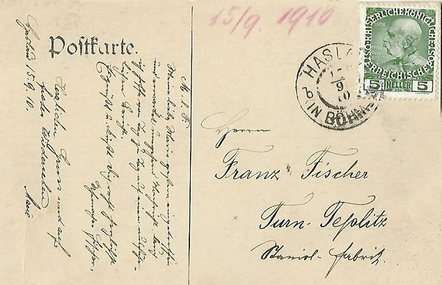 Postkarte 1910