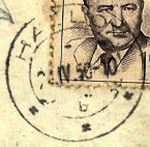 Stempel Haslau 1950