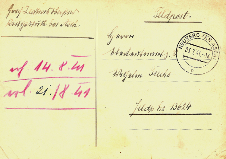 Feldpost von 1941