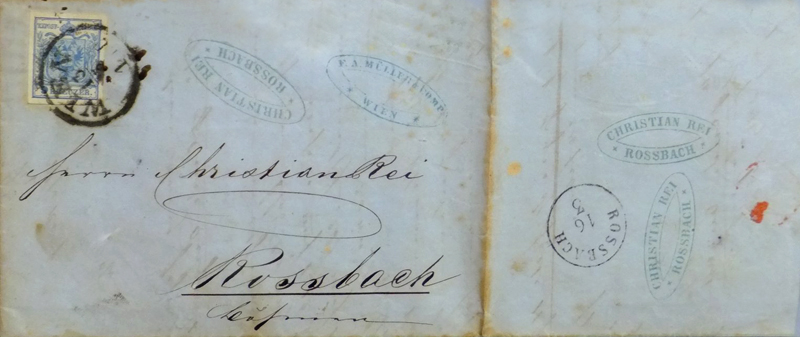 Brief von 1850