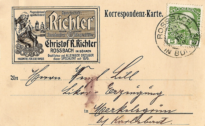 Brief von 1910