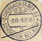 Schönbacher Stempel 1922